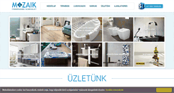 Desktop Screenshot of mozaikfurdoszoba.hu